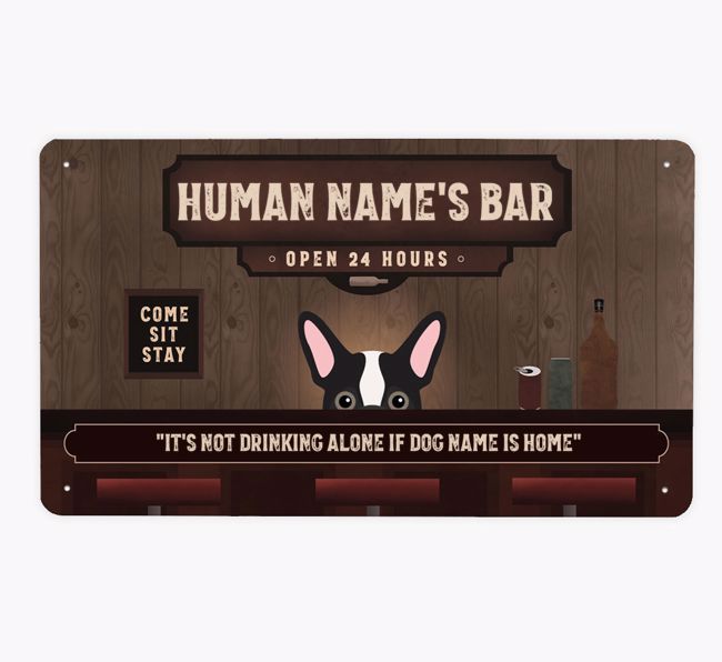 Vintage Bar: Personalised {breedFullName} Metal Sign